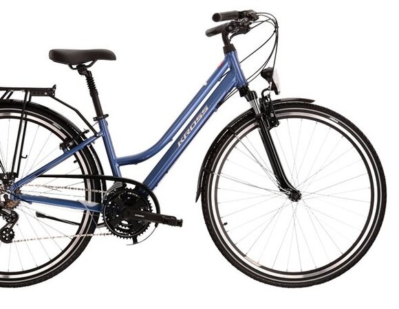 Bicykel Kross Trans 2.0 Blue/White Glossy 2022