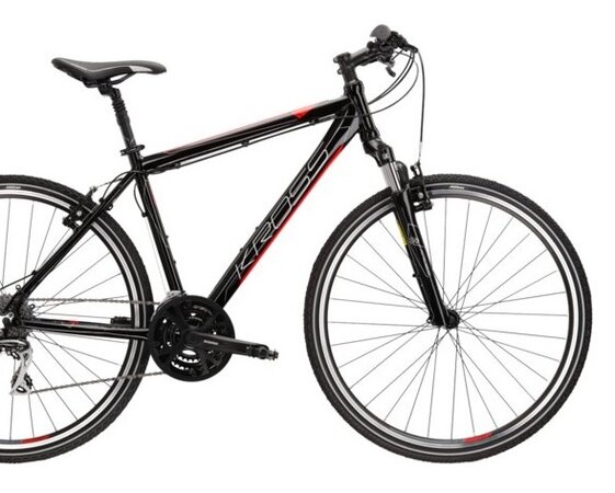 Bicykel Kross Evado 3.0 Black/Red Glossy 2022