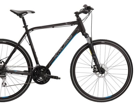 Bicykel Kross Evado 4.0 Black/Blue Matte 2022