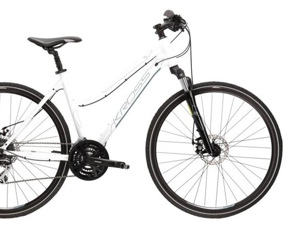 Bicykel Kross Evado 4.0 White/Steel Glossy 2022