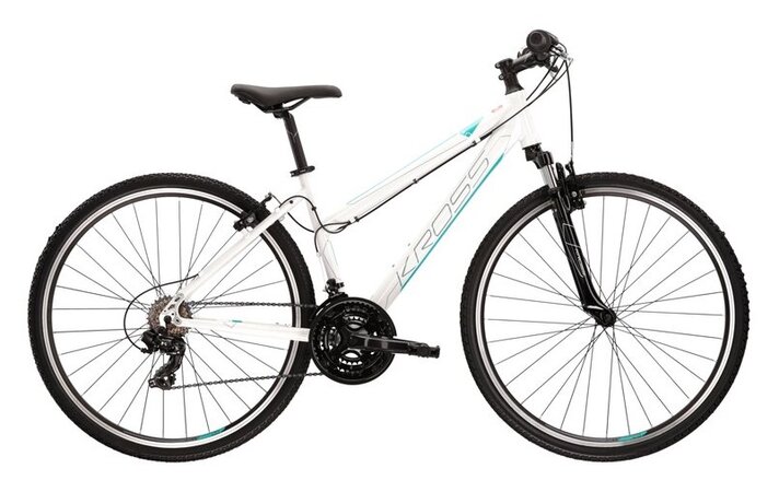 Bicykel Kross Evado 1.0 White/Turquoise Glossy 2022