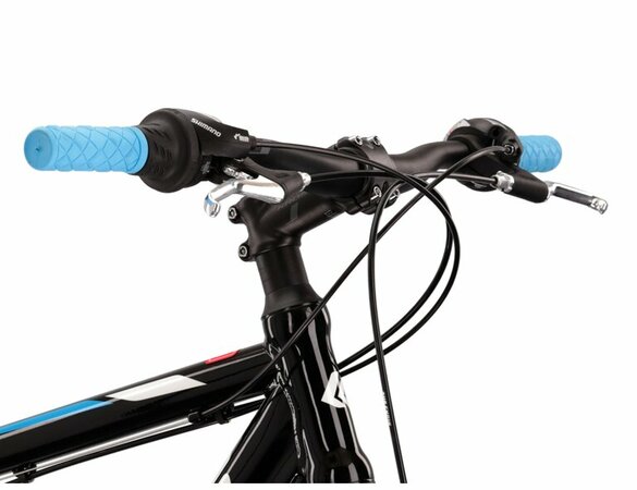 Bicykel Kross Hexagon 1.0 Black/White/Blue Glossy 2022