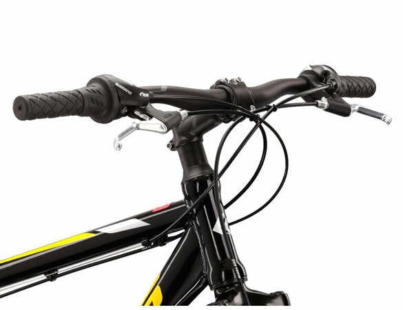 Bicykel Kross Hexagon 1.0 Black/Yellow/Grey Glossy 2022