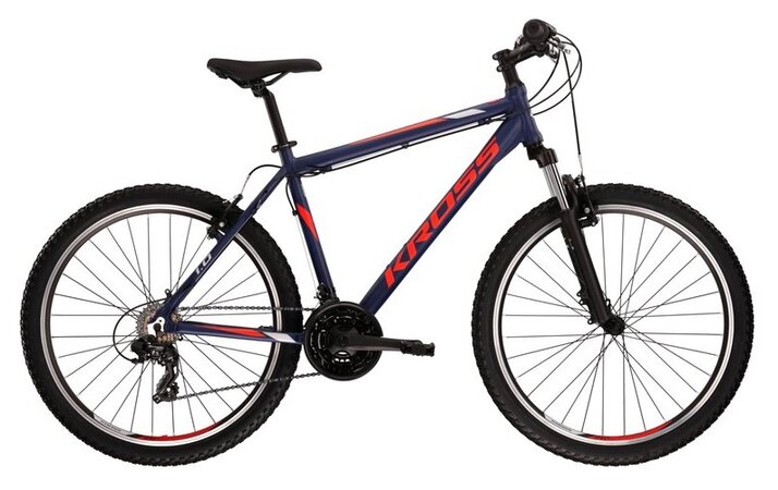 Bicykel Kross Hexagon 1.0 Navy Blue/ Red/Grey Matte 2022