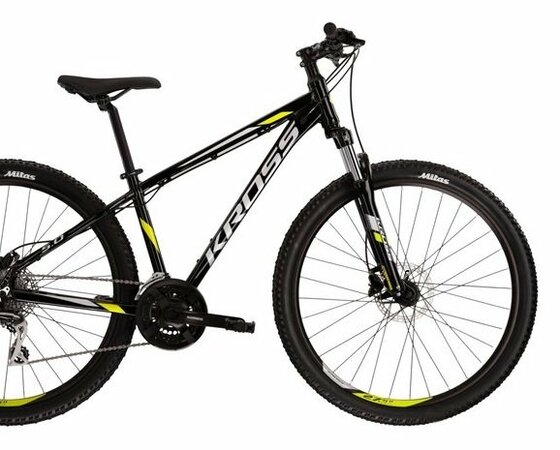 Testovaný Bicykel Kross Hexagon 5.0 Black/ Lime Green/Grey Glossy 2022