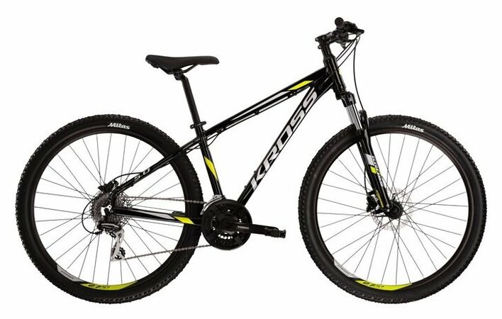 Testovaný Bicykel Kross Hexagon 5.0 Black/ Lime Green/Grey Glossy 2022