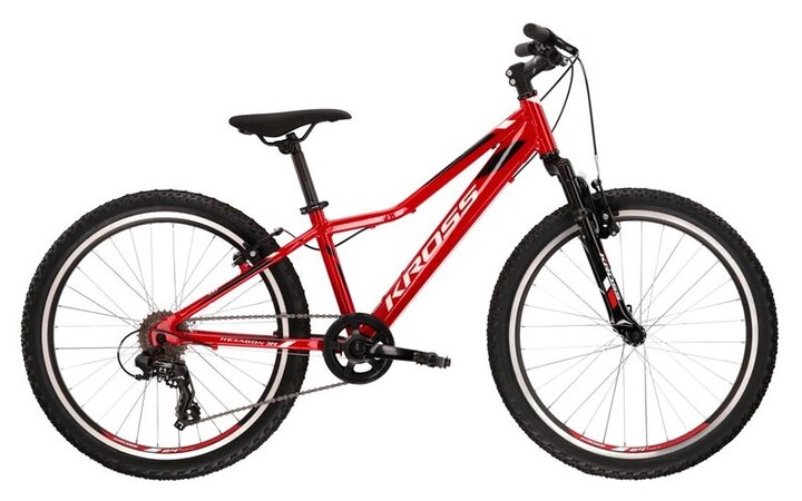 Bicykel Kross Hexagon Jr 1.0 Red/White/Black Glossy 2022