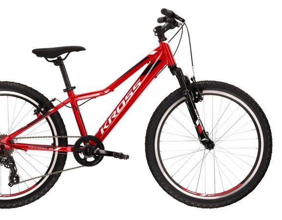 Bicykel Kross Hexagon Jr 1.0 Red/White/Black Glossy 2022