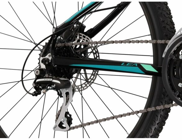 Bicykel Kross Lea 5.0 Black/Turquoise Glossy 2022