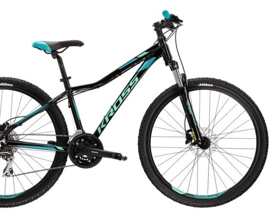 Bicykel Kross Lea 5.0 Black/Turquoise Glossy 2022