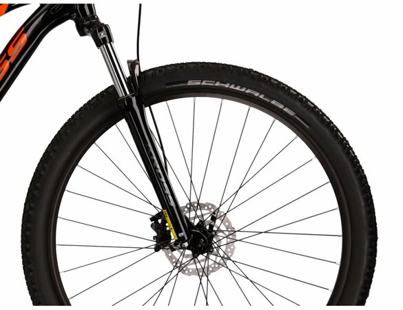 Bicykel Kross Level 1.0 Black/Orange Glossy 2022