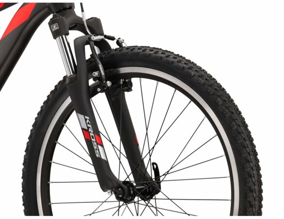 Bicykel Kross Level JR 2.0 Black/Red/Silver 2022