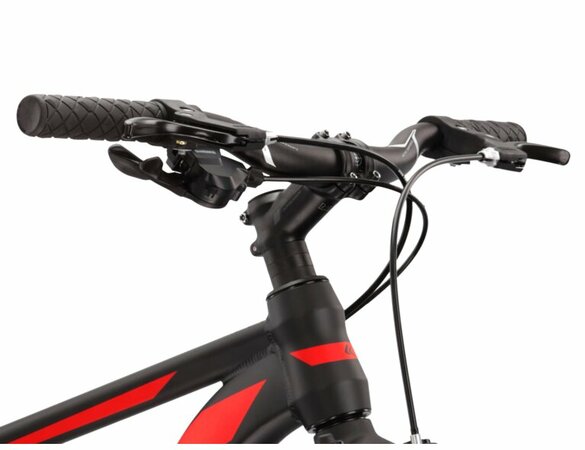 Bicykel Kross Level JR 2.0 Black/Red/Silver 2022