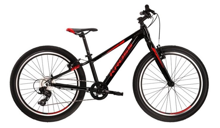 Bicykel Kross Level JR 2.0 Black/Red/Silver 2022