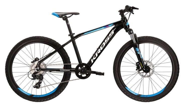 Bicykel Kross Level Jr Tokyo Black/Blue Glossy 2022