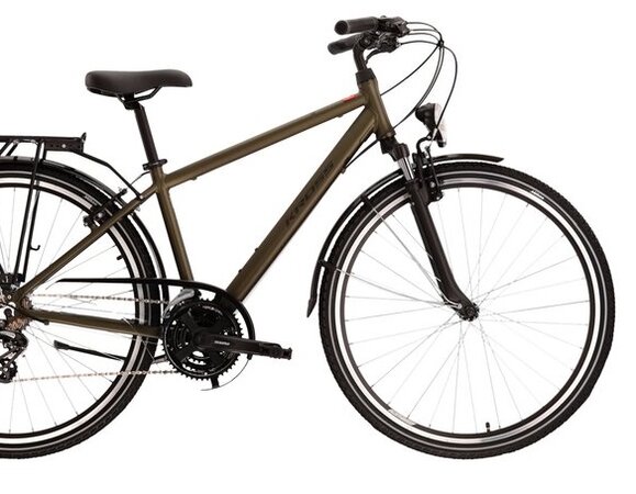 Bicykel Kross Trans 2.0 Khaki/Black Matte 2022