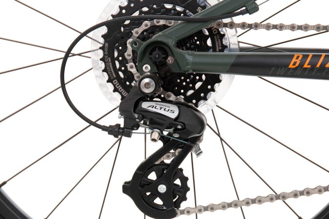 Bicykel Rock Machine Blizz 24 HD Matte Khaki/Neon Orange/Black 2022