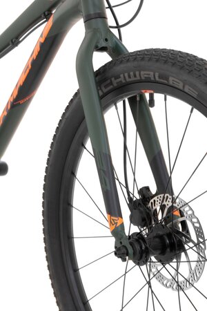 Bicykel Rock Machine Blizz 24 HD Matte Khaki/Neon Orange/Black 2022