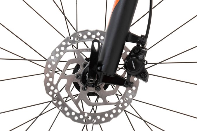 Bicykel Rock Machine Blizz HD Matte Khaki/Neon Orange/Black 2022