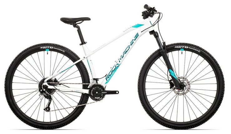 Bicykel Rock Machine Catherine 20-29 Pearl White/Neon Cyan/Petrol 2022