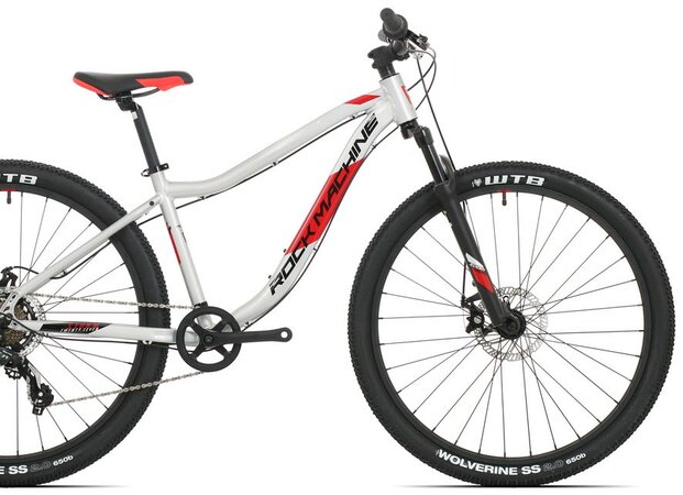 Bicykel Rock Machine Storm MD Gloss Silver/Red/Black 2022