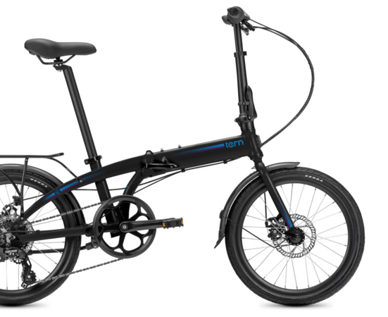 Bicykel Tern Link B8 Satin Black/Blue Magenta 2023