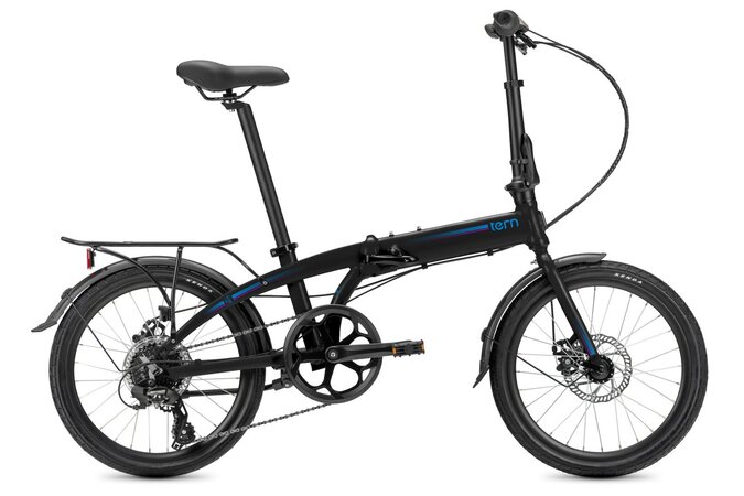Bicykel Tern Link B8 Satin Black/Blue Magenta 2023