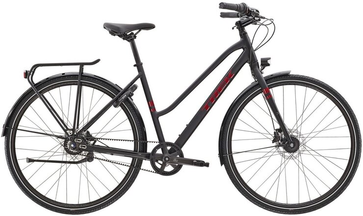 Bicykel Trek District 3 Equipped Stagger Matte Trek Black 2023