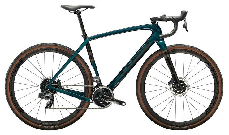 Testovaný bicykel Trek Checkpoint SL 7 eTap Dark Aquatic/Carbon Smoke 2023