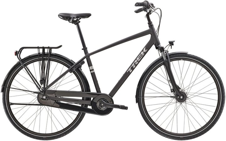 Bicykel Trek District 1 Equipped Matte Dnister Black 2023