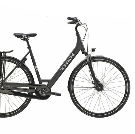 Bicykel Trek District 1 Equipped Lowstep Matte Dnister Black 2023