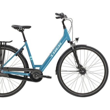 Bicykel Trek District 1 Equipped Lowstep Teal 2023