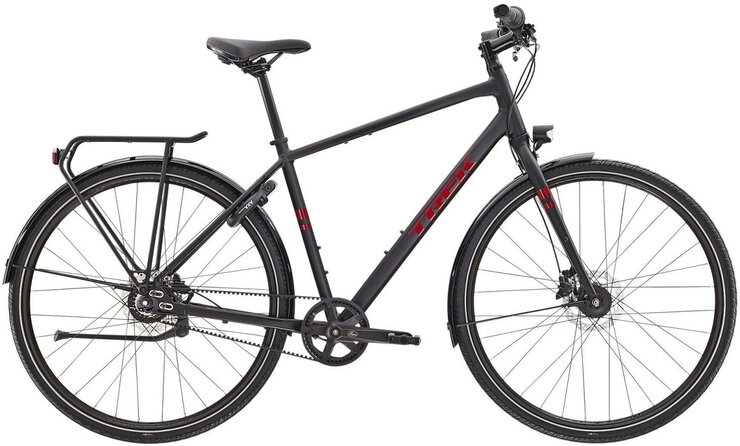 Bicykel Trek District 3 Equipped Matte Trek Black 2023