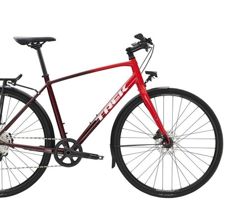 Bicykel Trek FX 3 Disc Equipped Viper Red to Cobra Blood Fade 2023
