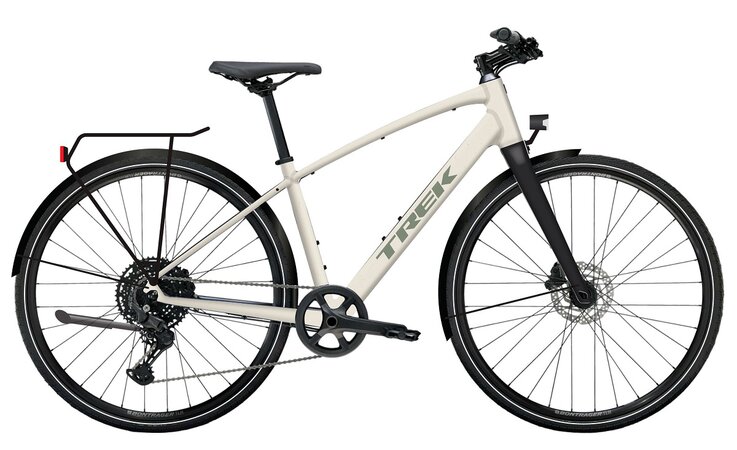 Bicykel Trek FX Sport AL Equipped Buff Beige/Era White Splatter 2026