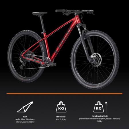 Bicykel Trek Marlin 5 Gen 3 Fury Red 2026