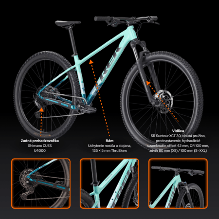 Bicykel Trek Marlin 5 Gen 3 Miami Green/Dark Aquatic Fade 2026