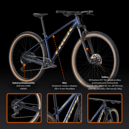 Bicykel Trek Marlin 5 Gen 3 Mulsanne Blue 2026
