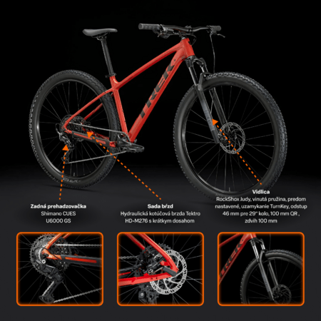 Bicykel Trek Marlin 6 Gen 3 Lava 2025