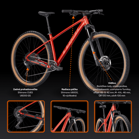 Bicykel Trek Marlin 6 Gen 3 Lava 2026