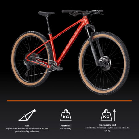 Bicykel Trek Marlin 6 Gen 3 Lava 2026