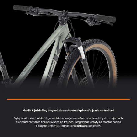 Bicykel Trek Marlin 6 Gen 3 Matte Lichen/Keswick Green Fade 2026