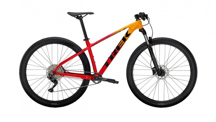 Bicykel Trek Marlin 7 Marigold to Radioactive Red Fade E 2023
