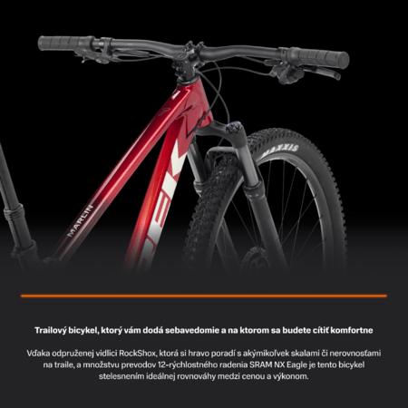 Bicykel Trek Marlin 7 Gen 3 Fury Red/Lithium Grey Fade 2026