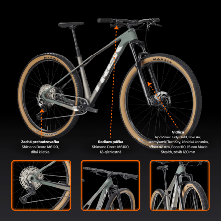 Bicykel Trek Procaliber 9.5 Gen 3 Matte Keswick Green/Mercury 2026