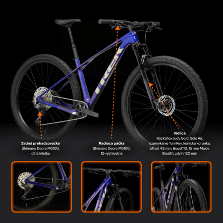 Bicykel Trek Procaliber 9.5 Gen 3 Purple Flip/Hex Blue 2026