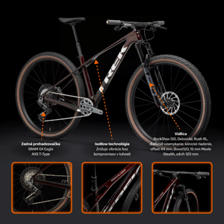 Bicykel Trek Procaliber 9.7 AXS Gen 3 Carbon Red Smoke 2026