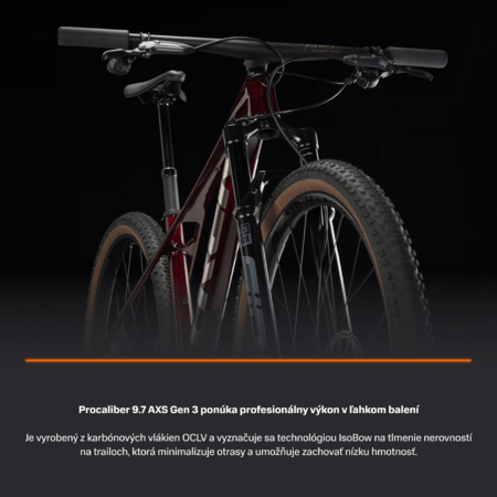 Bicykel Trek Procaliber 9.7 AXS Gen 3 Carbon Red Smoke 2026