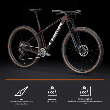 Bicykel Trek Procaliber 9.7 AXS Gen 3 Carbon Red Smoke 2026