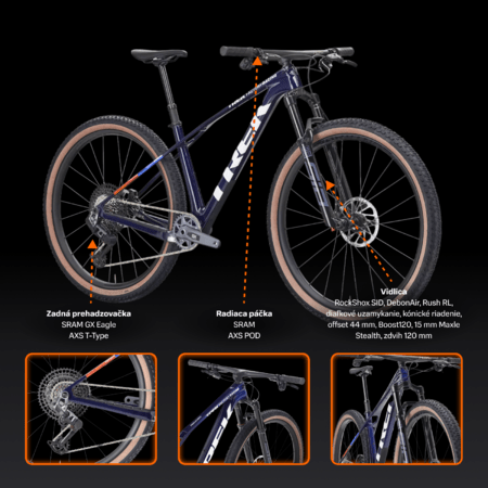 Bicykel Trek Procaliber 9.7 AXS Gen 3 Navy Smoke 2026